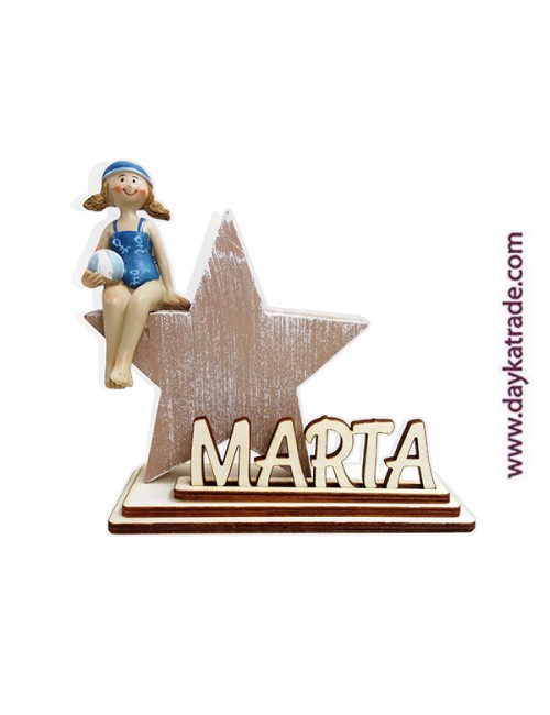 kit diy dayka "estrella con niña surfera y peana personalizada"