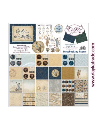 kit scrap colección "Escrito en las estrellas"