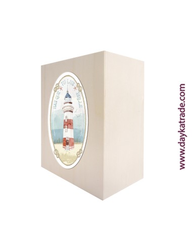 papelera grande con tela diseñada marinera