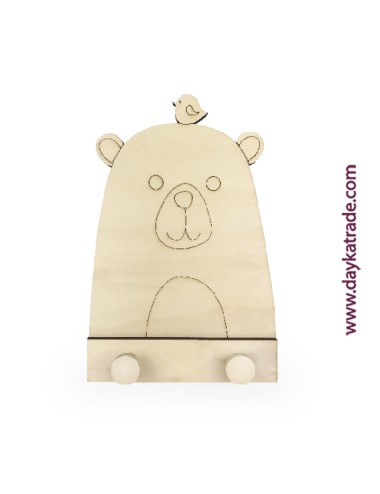 perchero infantil oso
