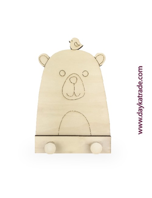 perchero infantil oso