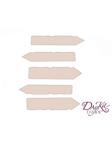Set flechas direcciones carteles en madera de chopo