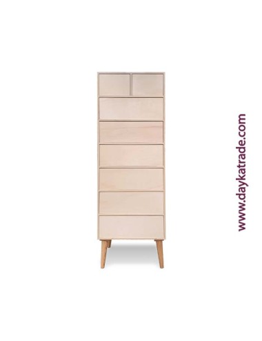 mueble retro 8 cajones con tela decorativa