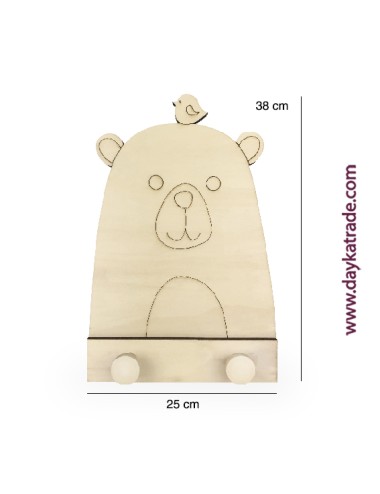 perchero infantil oso