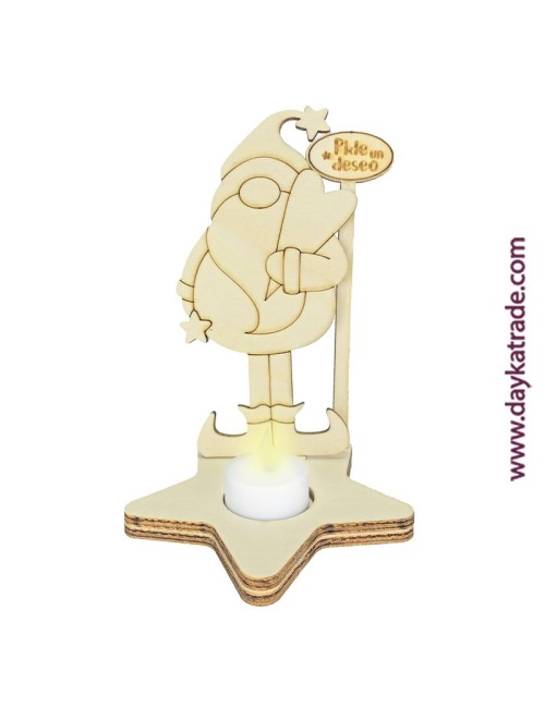 soporte vela gnomo