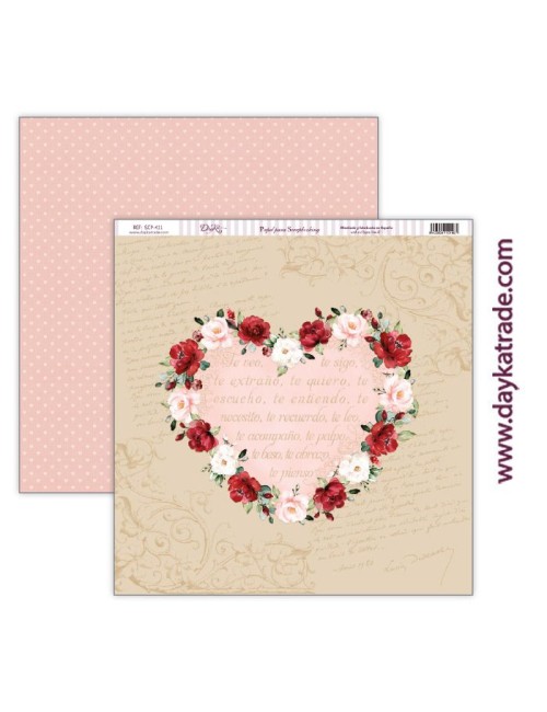 kit colección scrap "Love makes us fly" 12x12 pulgadas