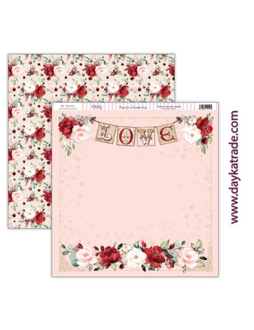 kit colección scrap "Love makes us fly" 12x12 pulgadas