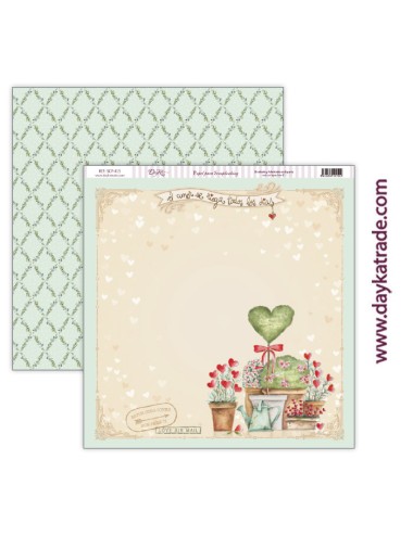 Colección papeles scrapbooking especial San Valentín Dayka