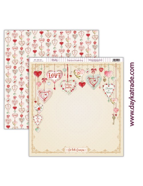 kit colección scrap "Love makes us fly" 12x12 pulgadas