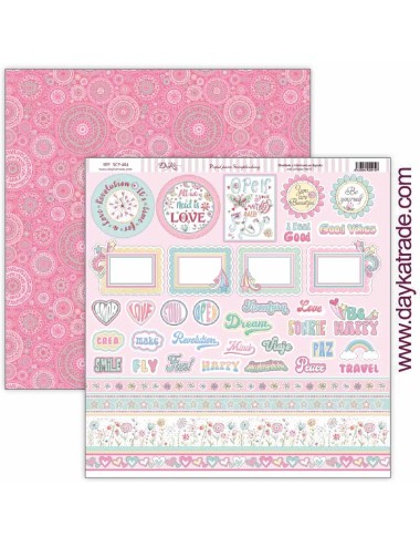 kit colección scrap "Be Happy" 12x12 pulgadas
