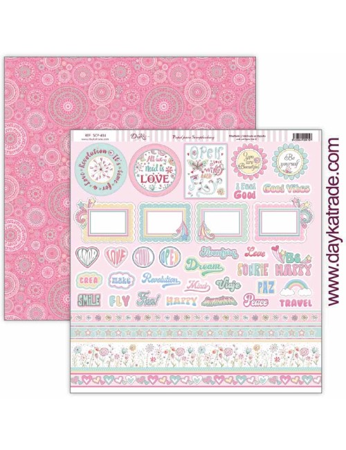 kit colección scrap "Be Happy" 12x12 pulgadas