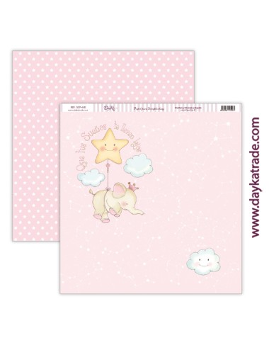 kit scrap bebé "Ha nacido una estrella" niña