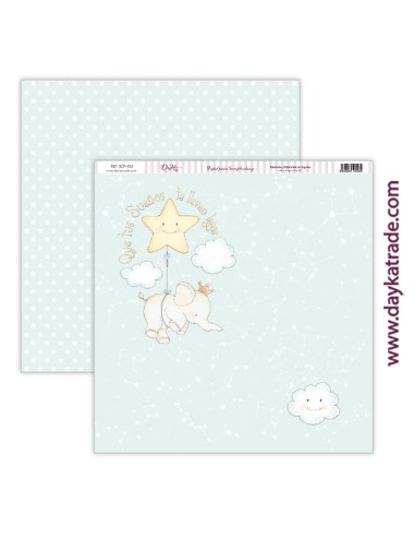 kit scrap bebé "Ha nacido una estrella" niño