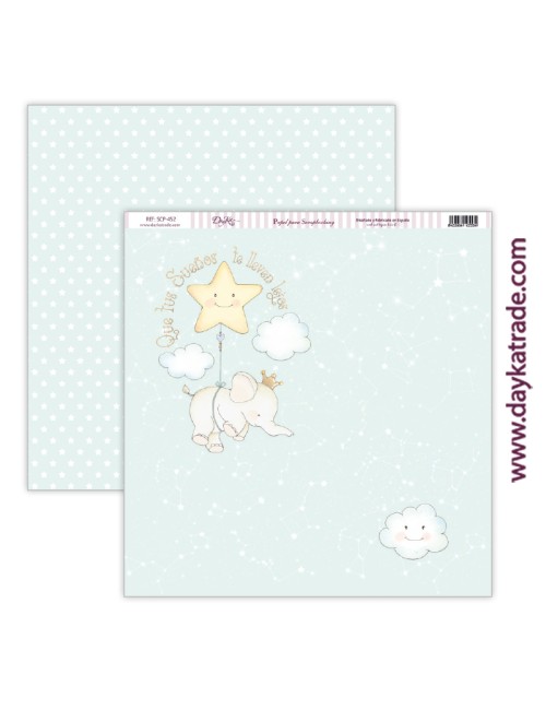kit scrap bebé "Ha nacido una estrella" niño
