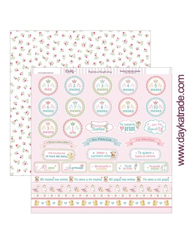 kit "colección y por fin llegaste... tú mi niña" dayka