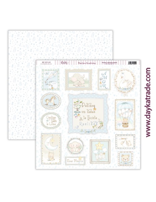 kit scrap bebé "Ha nacido una estrella" niño