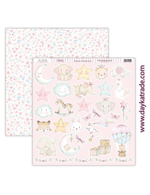 kit scrap bebé "Ha nacido una estrella" niña