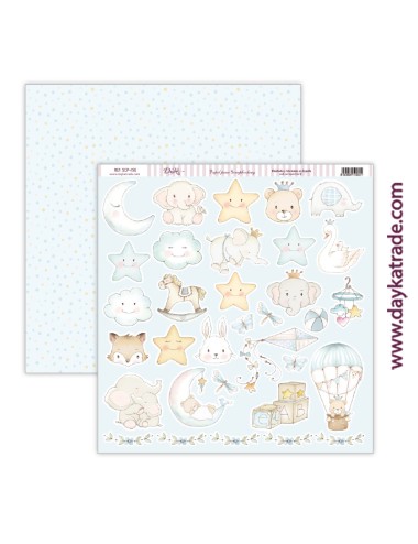 kit scrap bebé "Ha nacido una estrella" niño