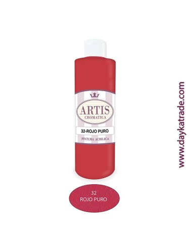nº 32 rojo puro pintura acrilica artis (250ml)