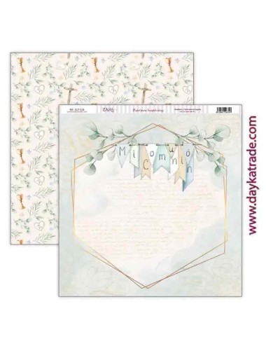papel scrap banderines colección "En Comunión con la naturaleza"