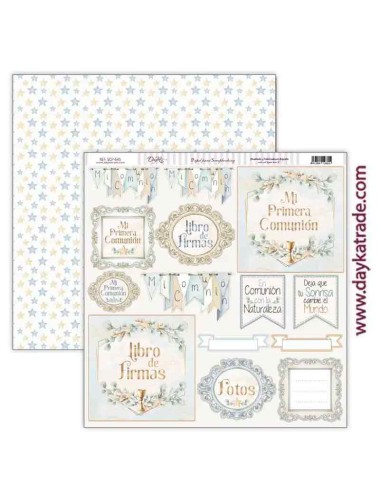 papel scrap etiquetas con textos colección "En Comunión con la naturaleza"