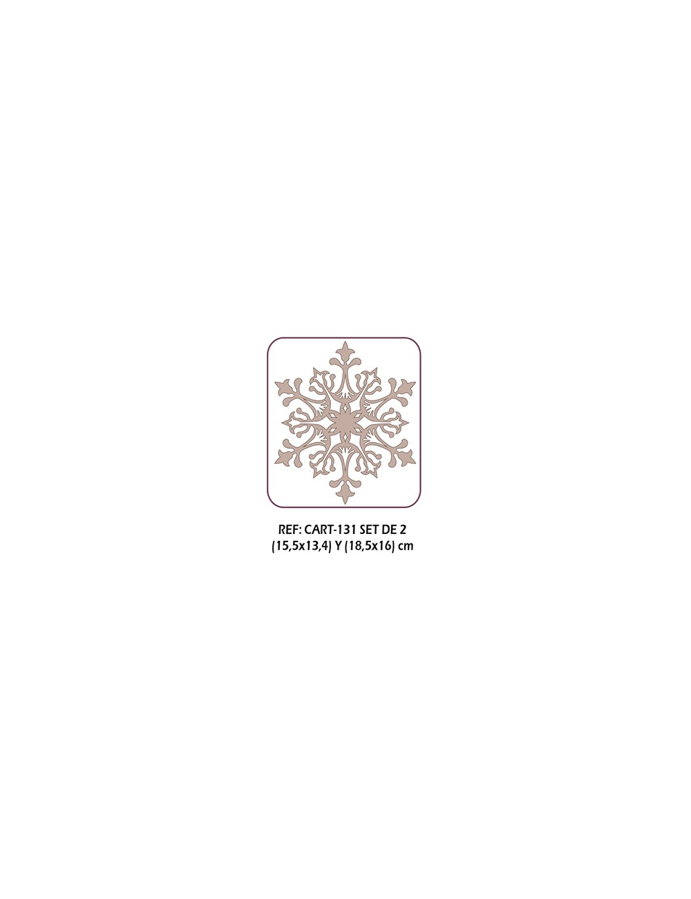 Copo De Nieve Cartón