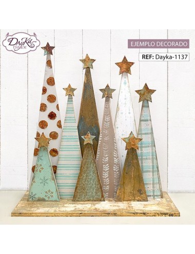 Conjunto De 9 Árboles Con Peana