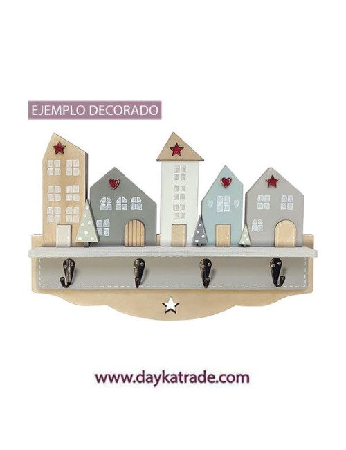 Perchero Casitas