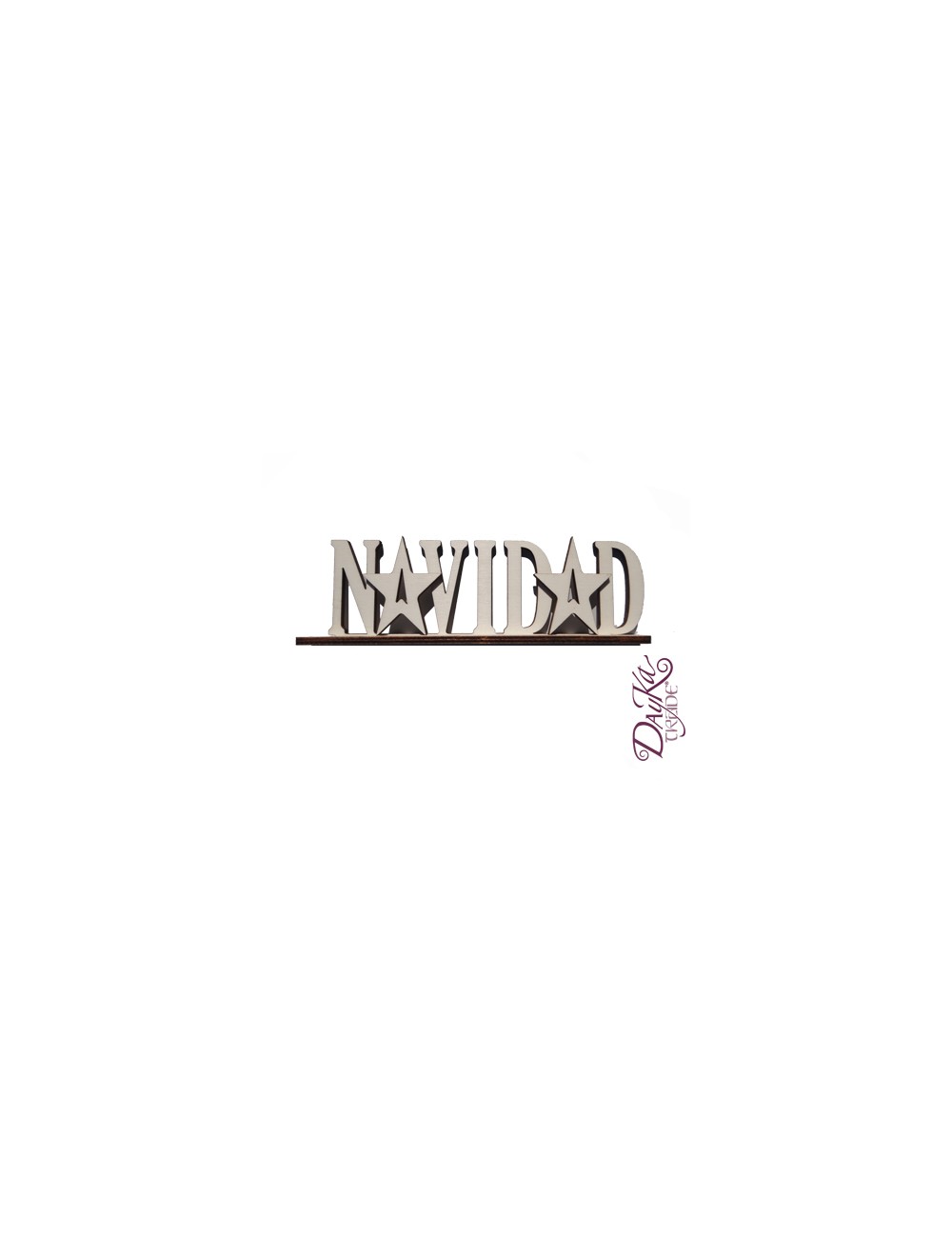Letras Navidad Con Riel En Madera