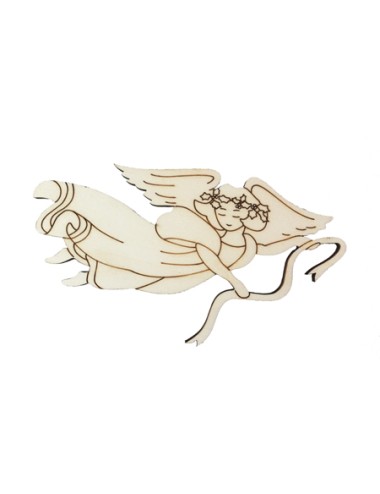 Angel En Madera De Chopo