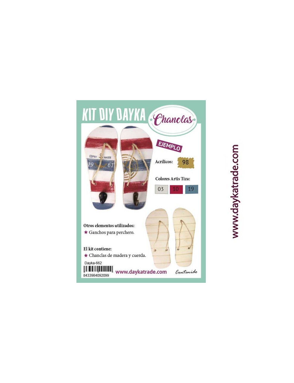 Kit Diy Dayka Chancletas