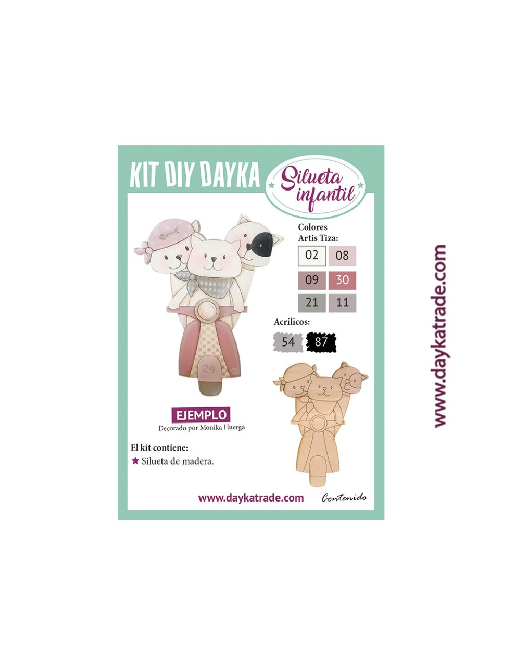 Kit Diy Dayka Moto Con Gatos