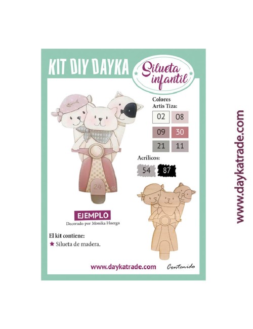 Kit Diy Dayka Moto Con Gatos