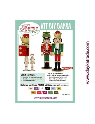 Kit Diy Dayka Pareja Soldados Cascanueces