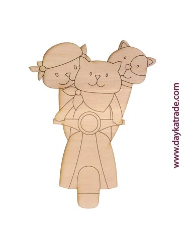 Kit Diy Dayka Moto Con Gatos
