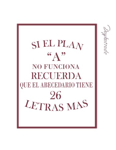 Stencil A3 dayka "frase"
