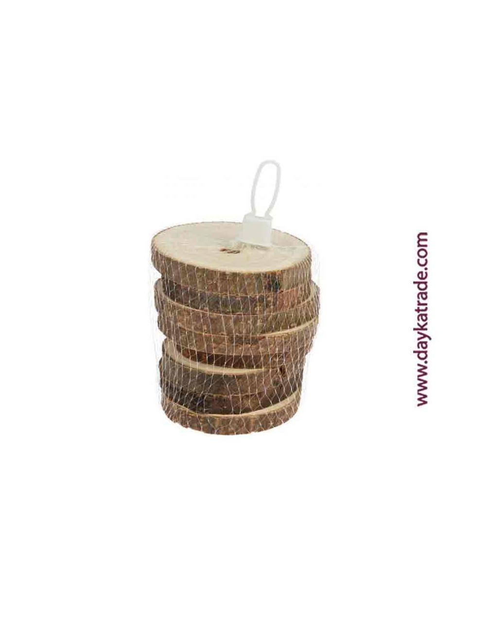 Ocho rodajas de madera