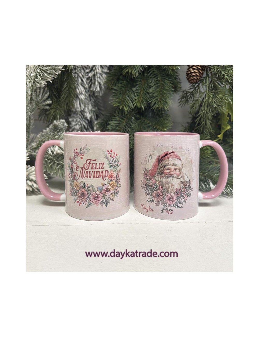 Taza papá noel feliz navidad
