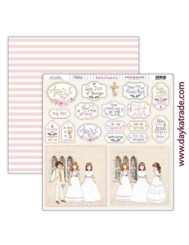 papel scrap colección comunión "amor y fe"