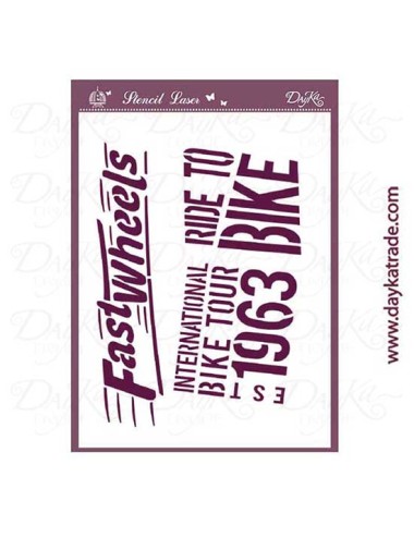 Stencil A4 bike
