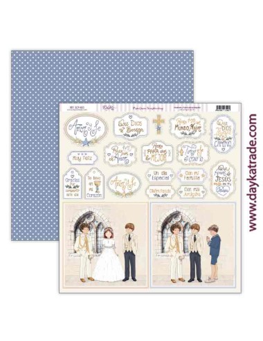 kit scrap "amor y fe" azules