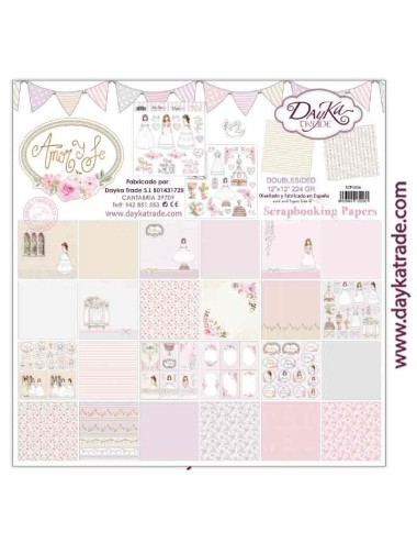 kit scrap "amor y fe" rosas