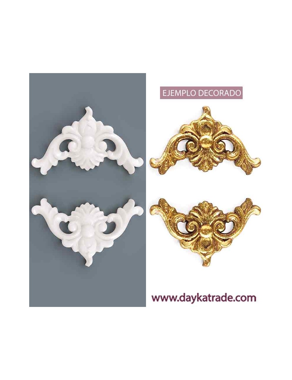 Ornamentos esquineras de resina