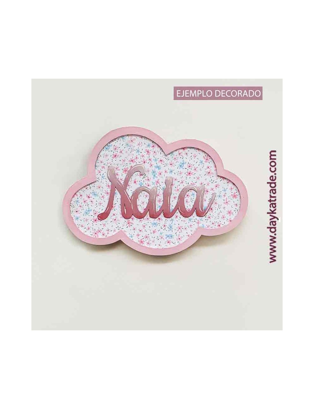 Silueta nube con nombre personalizado