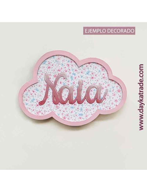 Silueta nube con nombre personalizado