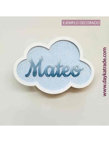 Silueta nube con nombre personalizado
