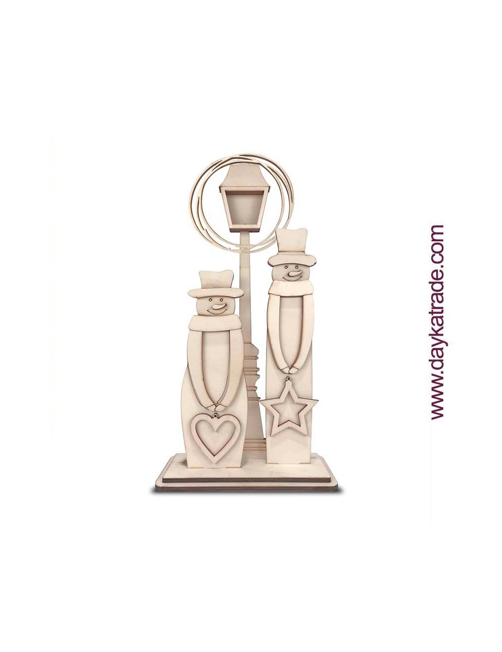 Kit Diy Dayka Conjunto Muñecos De Nieve Con Farola