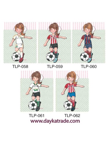 Siluetas 2D Pintadas De Niñas Futbolistas