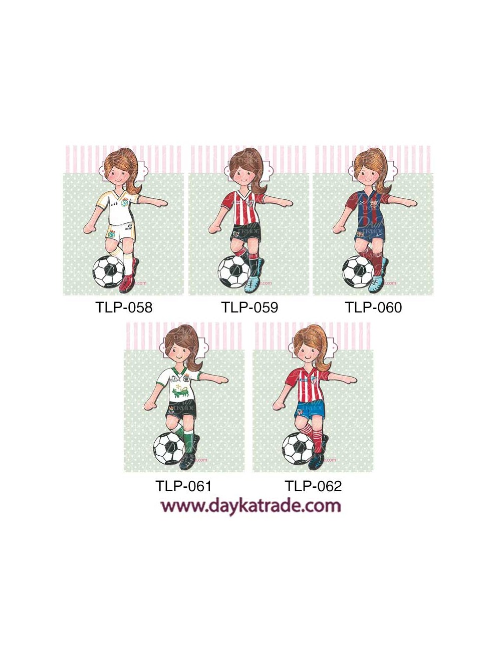 Siluetas 2D Pintadas De Niñas Futbolistas