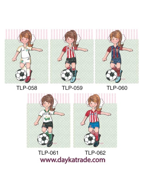 Siluetas 2D Pintadas De Niñas Futbolistas